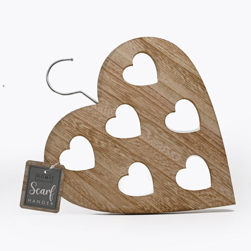 Home Collection Wooden Heart Scarf Hanger Storage Accessories Home Collection   