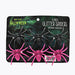 Happy Halloween Glitter Spiders 6 Pack Assorted Colours Halloween Decorations FabFinds Pink & Black  