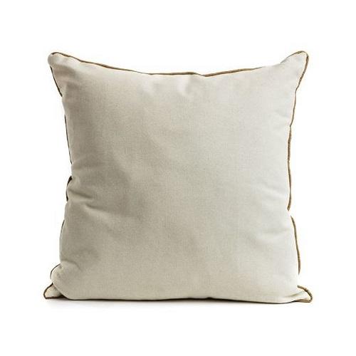 Dark Cream & Gold Piping Scatter Cushion Cushions FabFinds   