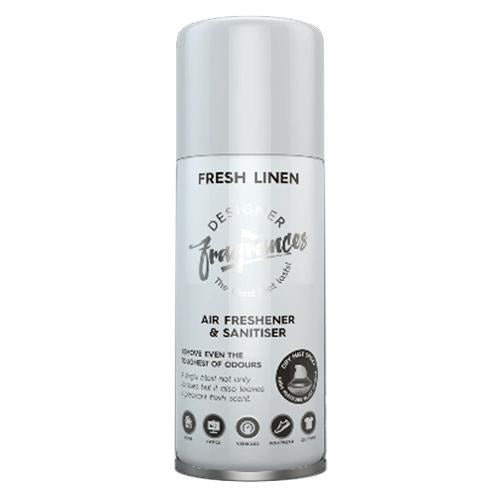 Designer Fragrances Fresh Linen Scented Blast Can Air Freshener 400ml Air Fresheners & Re-fills Designer Fragrances   