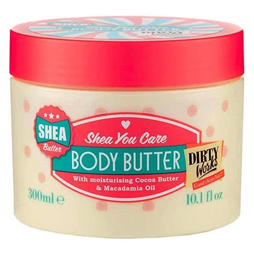 Dirty Works Shea, Cocoa & Macadamia Oil Body Butter 300ml Body Moisturisers dirty works   
