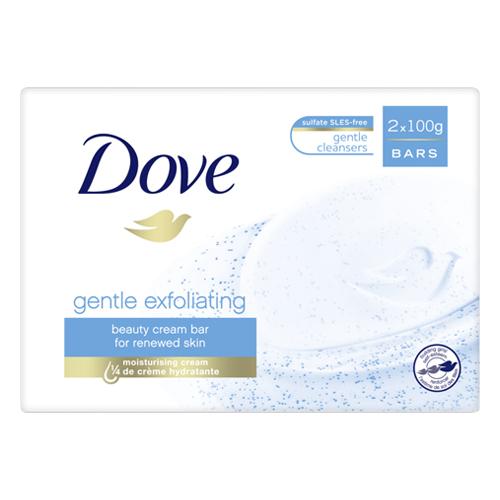 Dove Gentle Exfoliating Beauty Cream Bar 2x100g Pack Hand Wash & Soap dove   