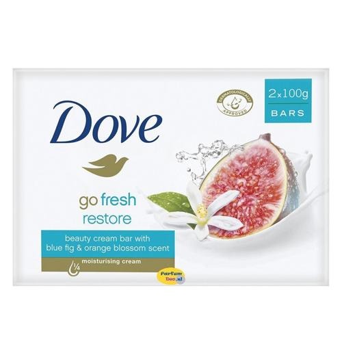 Dove Go Fresh Blue Fig & Orange Blossom Beauty Cream Bar 2x100g Hand Wash & Soap dove   