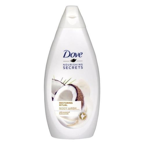 Dove Restoring Ritual Coconut Oil & Almond Milk Body Wash 500ml Shower Gel & Body Wash dove   