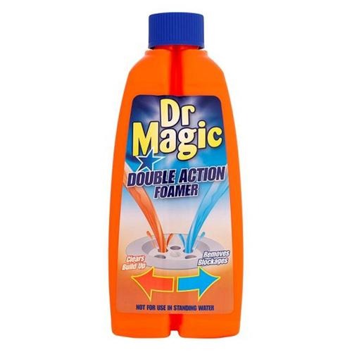 Dr. Magic Double Action Foaming Drain Cleaner 500ml Drain & Sink Unblockers Dr. Magic   