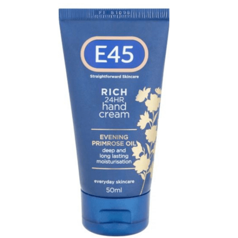 E45 Rich 24 Hour Evening Primrose Oil Hand Cream 50ml Hand Care FabFinds   