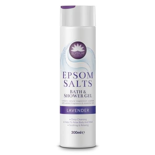 Elysium Spa Epsom Salts Bath & Shower Gel Lavender 300ml Bath Salts & Bombs elysium spa   