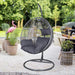 Orlando Grey Hanging Egg Chair 193cm Garden Decor FabFinds   