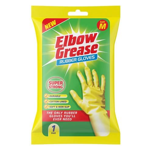 Elbow Grease Rubber Gloves Assorted Sizes Rubber Gloves Elbow Grease Medium  