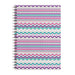 A4 Wiro Bound Lined Patterned Notebook Notebooks & Notepads FabFinds Zigzag  