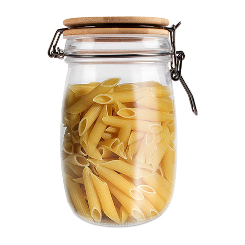 Woolf & Baker Kitchen Storage Jar with Bamboo Lid 1500ml Kitchen Storage woolf & baker   