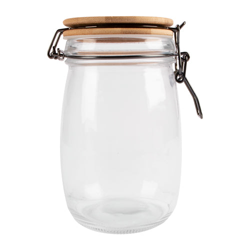 Woolf & Baker Kitchen Storage Jar with Bamboo Lid 1500ml Kitchen Storage woolf & baker   