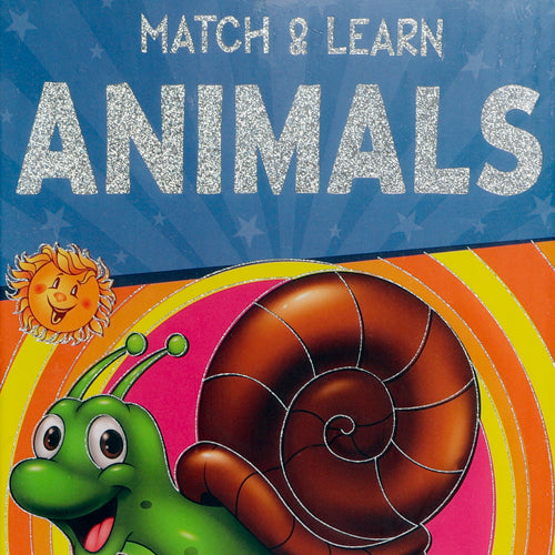 Match & Learn Animals 2-Piece Puzzle Set Games & Puzzles popcorn games & puzzles   