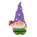 Small Gnome Ornament With Fluffy Beard Garden Decor FabFinds Purple Hat  