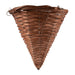 For The Love Of Gardening Brown Wicker Cone Hanging Basket Plant Pots & Planters FabFinds   