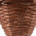 For The Love Of Gardening Brown Wicker Cone Hanging Basket Plant Pots & Planters FabFinds   