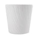 White Patterned Plant Pot Assorted Designs 13cm Plant Pots & Planters FabFinds Stripe  