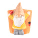 Mini Garden Gnome Pot 7cm Garden Decor FabFinds Orange  