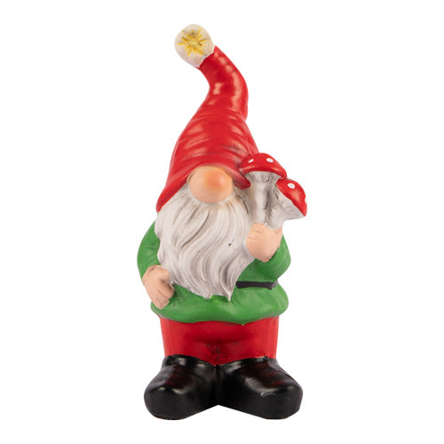 Tadash Garden Large Red Hat Gnome Ornament Garden Decor FabFinds Red Hat Garden Gnome With Mushrooms  