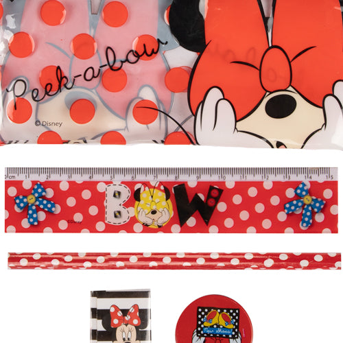 Disney Minnie Mouse Filled Pencil Case Set Pen & Pencil Cases Disney   