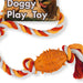 Pet Touch Doggy Play Toy Rubber Spike and Rope Dog Toys Pet Touch   