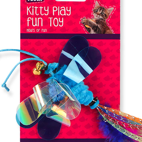 Cat Play Dragon Fly Fun Toy Cat Toys Pet Touch   