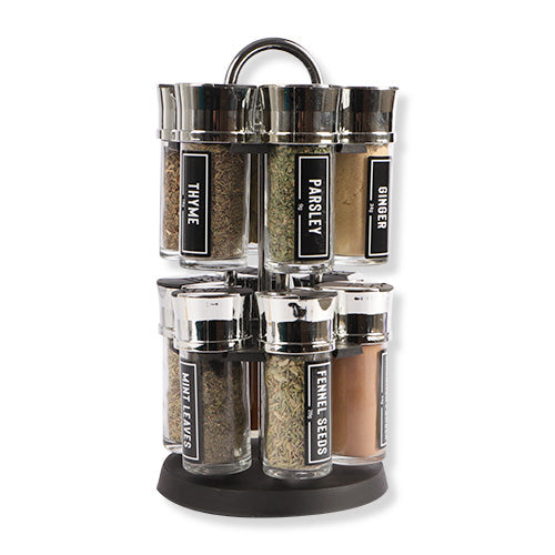 Taylor's Everyday 12 Herbs Spices Revolving Stand Holder Storage Jars Herbs & Spices Taylor's   