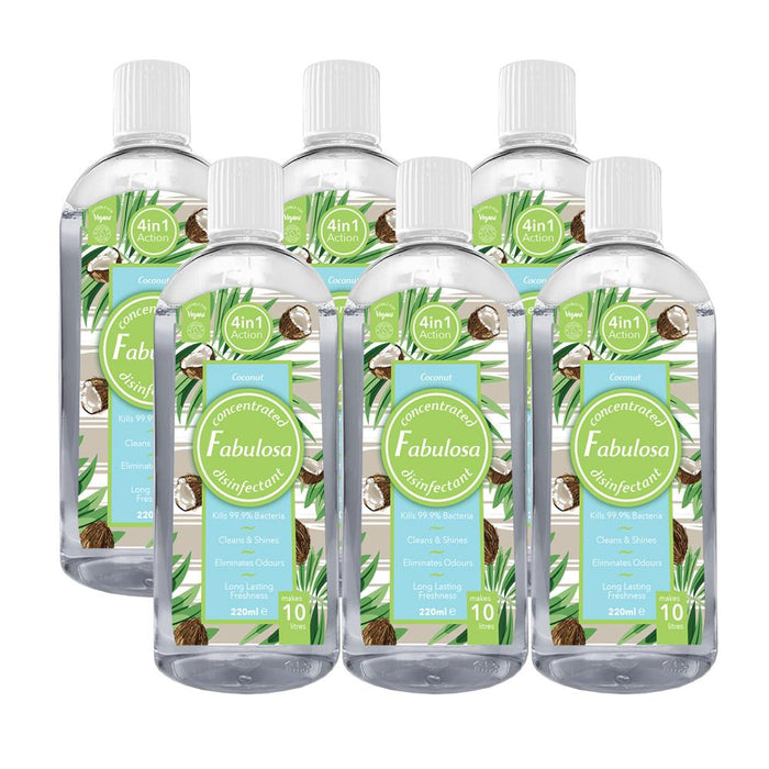 Fabulosa Coconut Concentrated Disinfectant 220ml Case Of 6 Fabulosa Disinfectant Fabulosa   