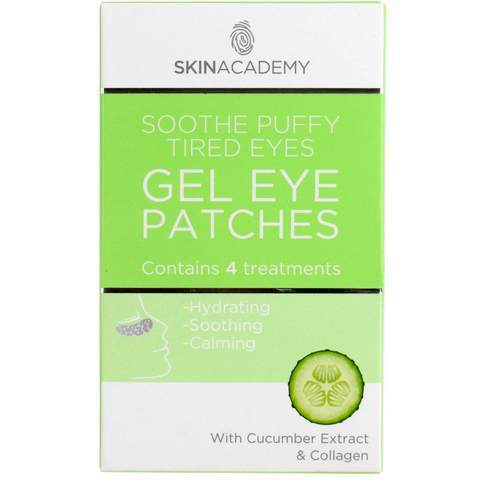 Skin Academy Soothe Puffy Tired Eyes Gel Eye Patches 4 Treatments Face Masks skin academy   