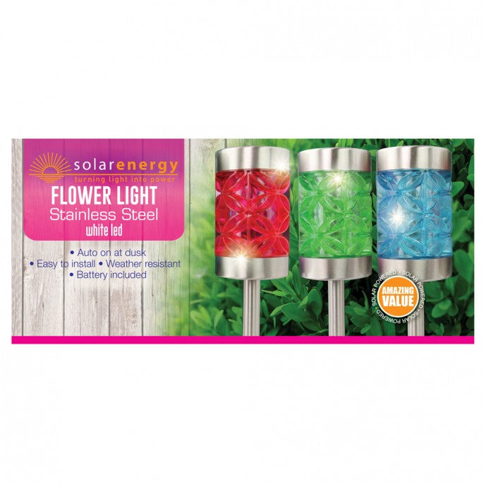 Flower Design Solar Stake Light Solar Lights FabFinds   