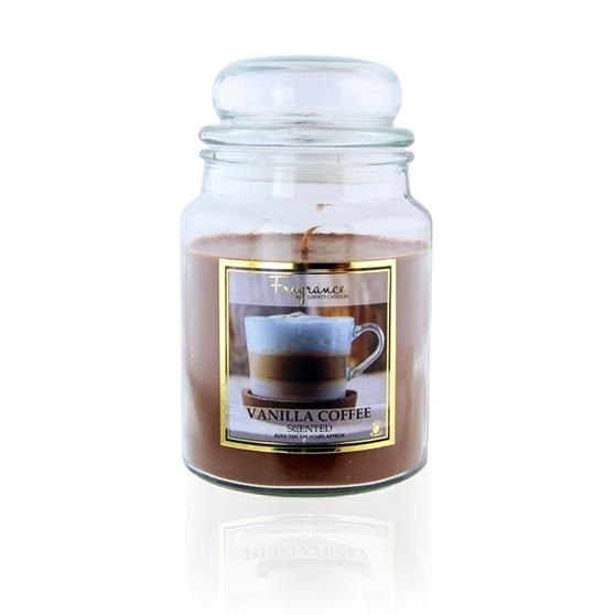 Fragrance Vanilla Coffee Scented Jar Candle 18oz Candles Liberty Candles   