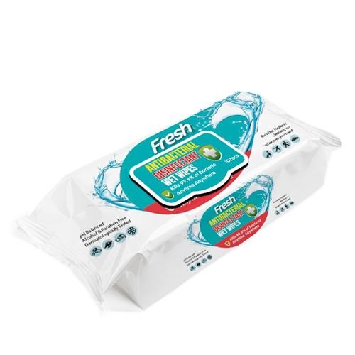 Buy Fresh Antibacterial Disinfectant Wet Wipes 102 Wipes FabFinds