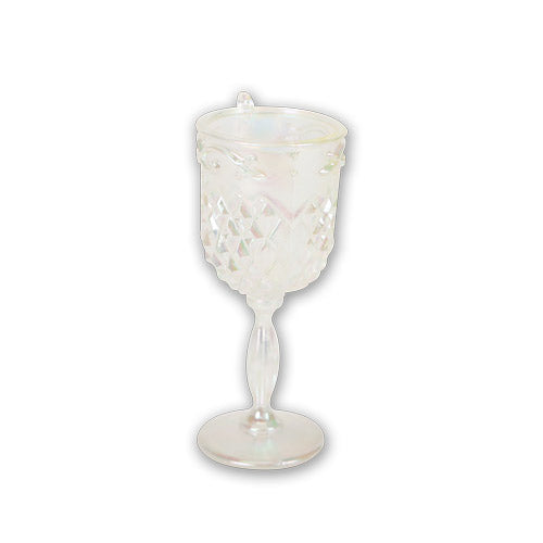 Iridescent Drinking Glass Hanging Christmas Decoration Christmas Baubles, Ornaments & Tinsel FabFinds Wine glass  