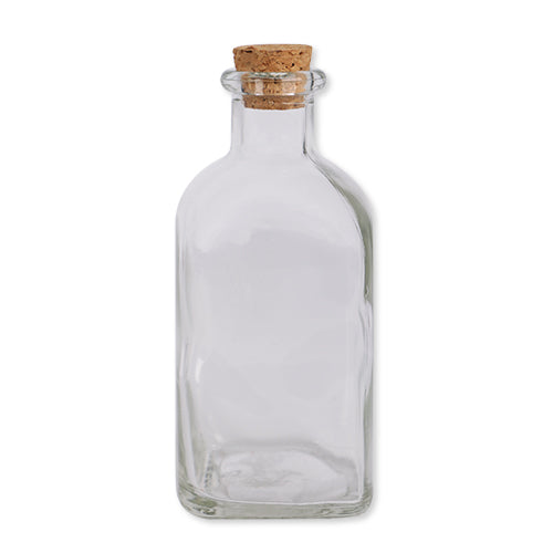 Small Glass Bottle With Cork Lid — FabFinds