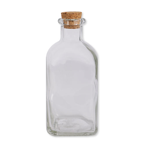 Small Glass Bottle With Cork Lid Kitchen Storage FabFinds   