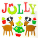 Gel Christmas Window Stickers Christmas Festive Decorations FabFinds Jolly Reindeer  