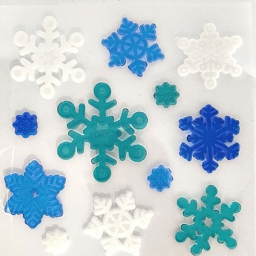 Foam Snowflake Stickers -  UK