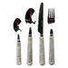 16 Piece Glitter Handle Cutlery Set Kitchen Accessories Home Collection   