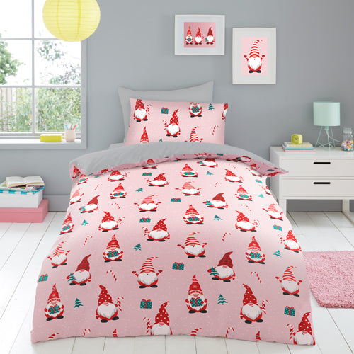 Coloroll Bedding Coloroll Kids Christmas Gonk Duvet Set Single - FabFinds