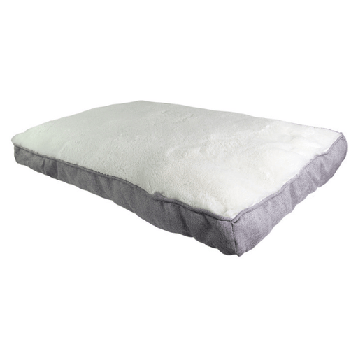 Linen Pet Dog Mattress Medium Dog Beds FabFinds Grey  