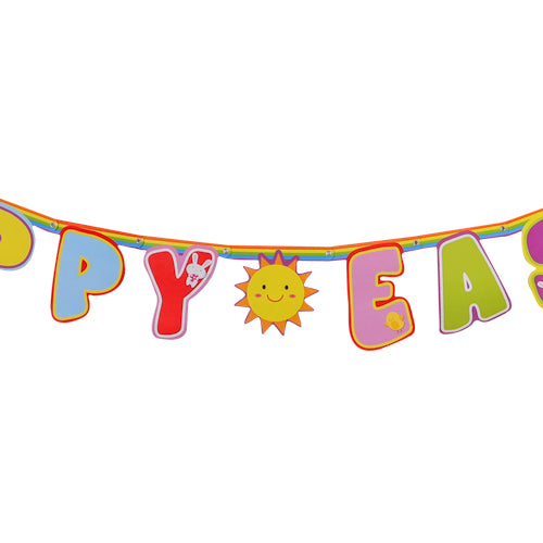 Springtime Happy Easter Banner 180cm Easter Gifts & Decorations PMS   