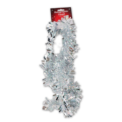 Holographic Chunky Tinsel 2 Metre Christmas Baubles, Ornaments & Tinsel FabFinds   