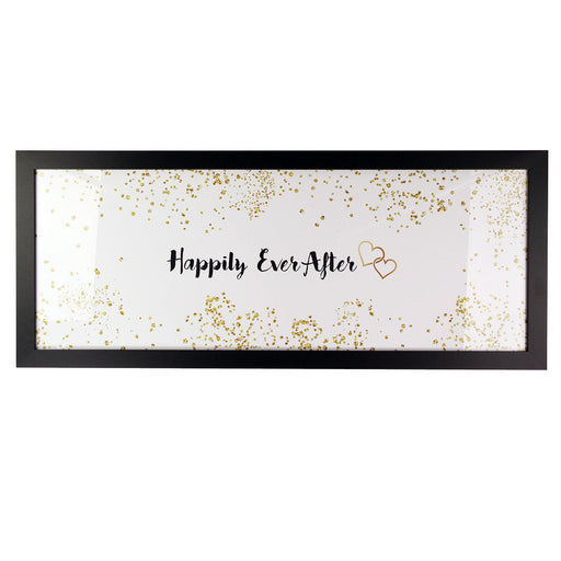 Happily Ever After Quote Framed Wall Art Home Decoration FabFinds   