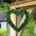 Hanging Artificial Heart Door Wreath 63cm Garden Decor FabFinds   