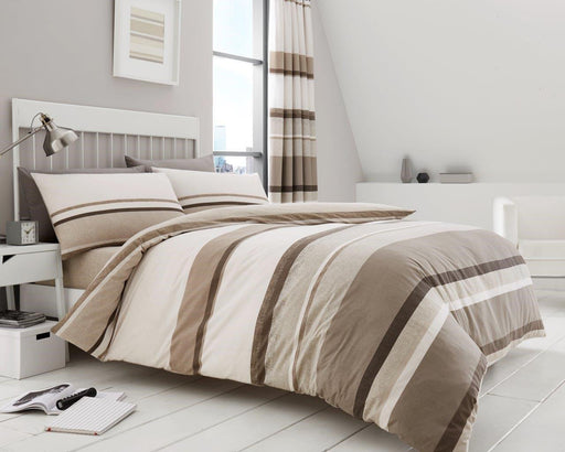 Hudson Printed Duvet Cover Set Assorted Duvet Sets FabFinds Double Natural