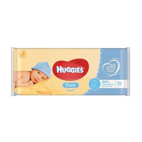 Huggies Pure Baby Wipes Pack 56 Wipes Huggies   