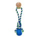 Pet Touch Doggy Play Toy Rope Ball Assorted Colours Pet Toy Pet Touch Blue  