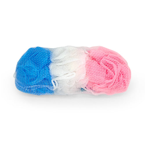 Bath Balls 3 Pack Assorted Colours Health & Beauty FabFinds Pink and blue  