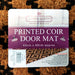 Cooper Hewitt Coir Brown Diamond Printed Doormat Door Mat Cooper Hewitt   