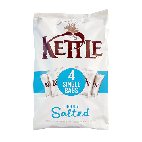Kettle Chips Lightly Salted Crisps 4 Pack Crisps, Snacks & Popcorn Kettle Chips   